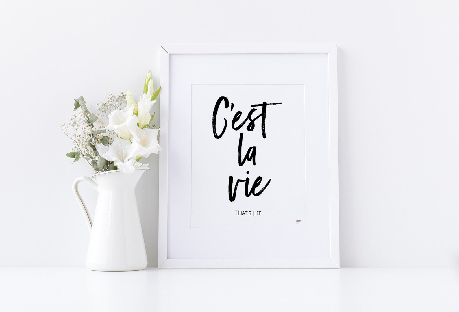 C'est La Vie French Poster Printable Art Gift for - Etsy Canada