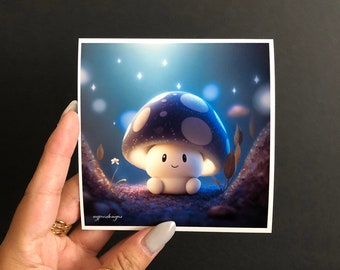 Mushroom, Baby Mushroom, AI Art, Mushroom Gift