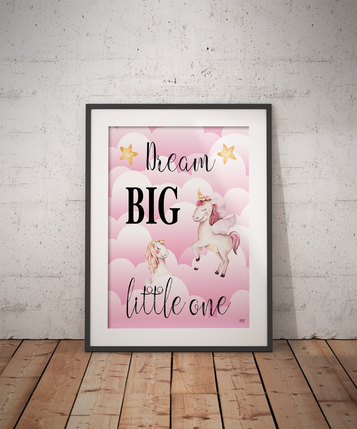 Dream Big Little One Unicorn Wall Art Unicorn Printable - Etsy Canada