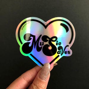 Sauvegardes musicales, Sticker holographique, Cadeaux rave, Cadeaux musique