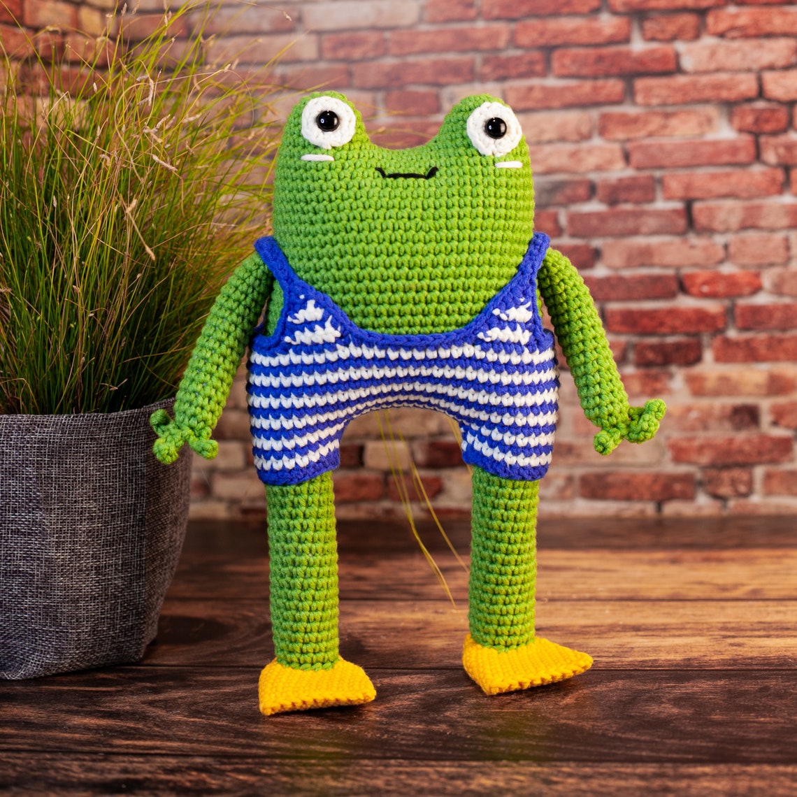Best knitted frog for children handmade toy frog for a gift | Etsy