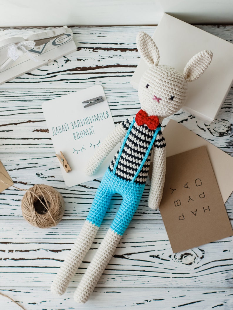 Jouet de lapin au crochet, lapin au crochet, jouet de lapin amigurumi, lapin amigurumi, jouet de lapin fait à la main, lapin fait à la main, lapin en peluche, lapin jouet, lapin image 1