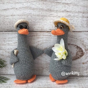 Jouet d’oie au crochet, jouet d’oie amigurumi, jouet d’oie fait à la main, jouet en peluche d’oie, jouet d’oie en peluche, oie tricotée, oie tricotée, oie en peluche, oie jouet