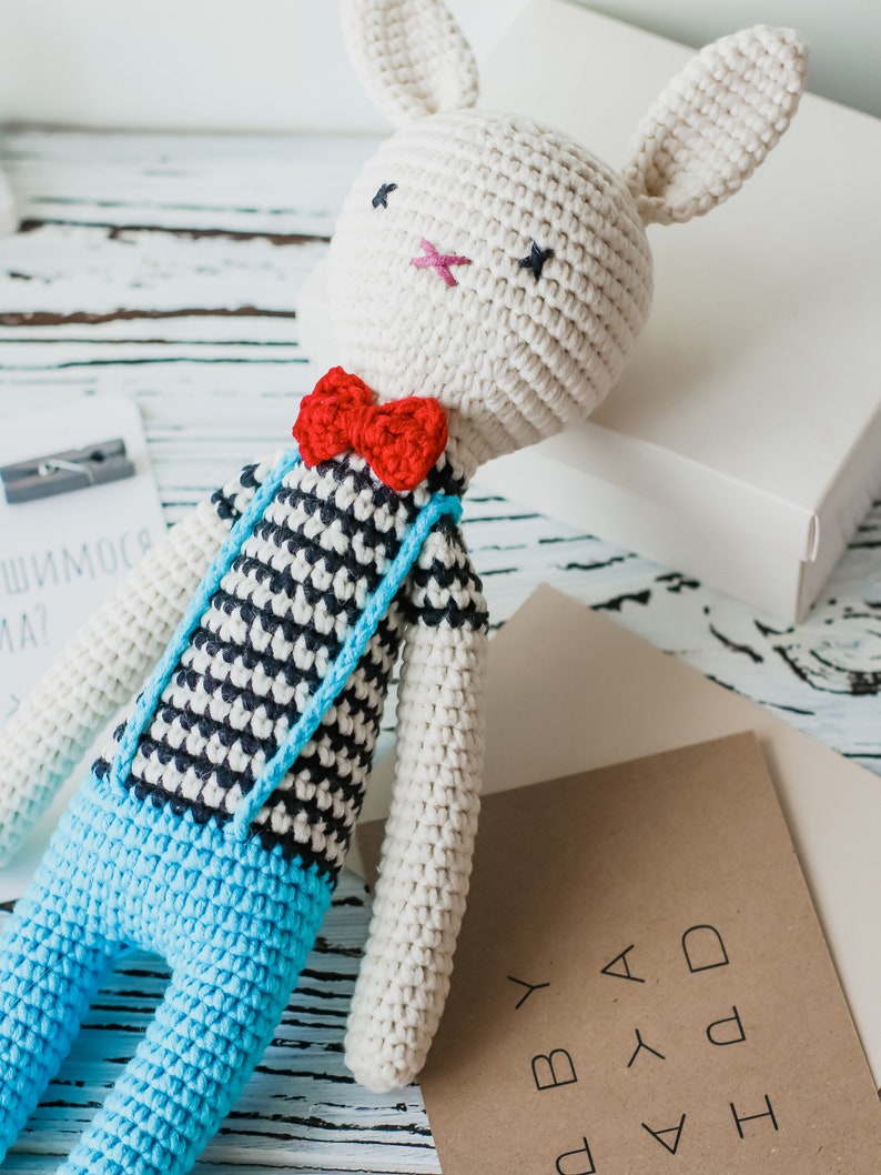 Jouet de lapin au crochet, lapin au crochet, jouet de lapin amigurumi, lapin amigurumi, jouet de lapin fait à la main, lapin fait à la main, lapin en peluche, lapin jouet, lapin image 2