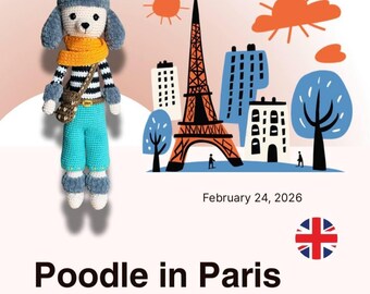 Haakpatroon voor een poedel in Parijs (PDF) – Franse poedel amigurumi