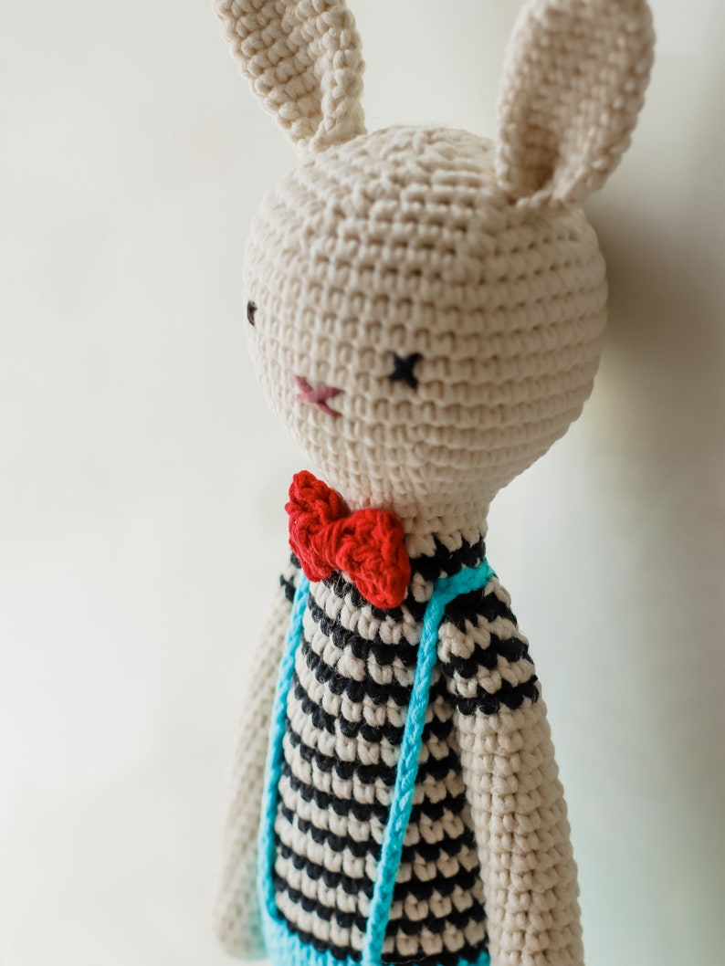 Jouet de lapin au crochet, lapin au crochet, jouet de lapin amigurumi, lapin amigurumi, jouet de lapin fait à la main, lapin fait à la main, lapin en peluche, lapin jouet, lapin image 9