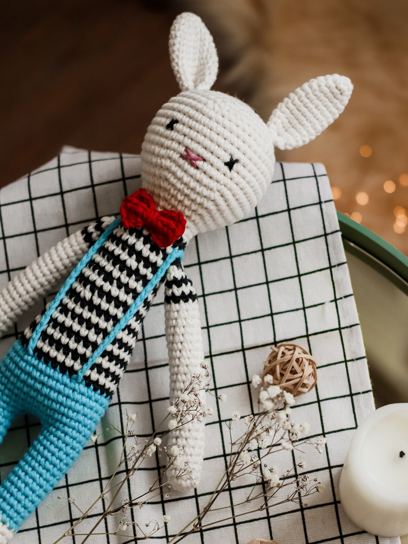 Jouet de lapin au crochet, lapin au crochet, jouet de lapin amigurumi, lapin amigurumi, jouet de lapin fait à la main, lapin fait à la main, lapin en peluche, lapin jouet, lapin image 10