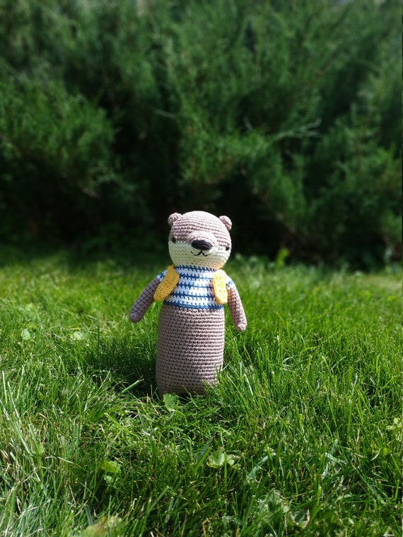 ダ*ん様 シマリス×かわうそ ハンドメイド あみぐるみ ぬいぐるみ・人形・置物 ダ*ん様 シマリス×かわうそ ハンドメイド