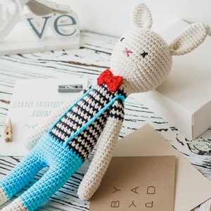 Jouet de lapin au crochet, lapin au crochet, jouet de lapin amigurumi, lapin amigurumi, jouet de lapin fait à la main, lapin fait à la main, lapin en peluche, lapin jouet, lapin image 4