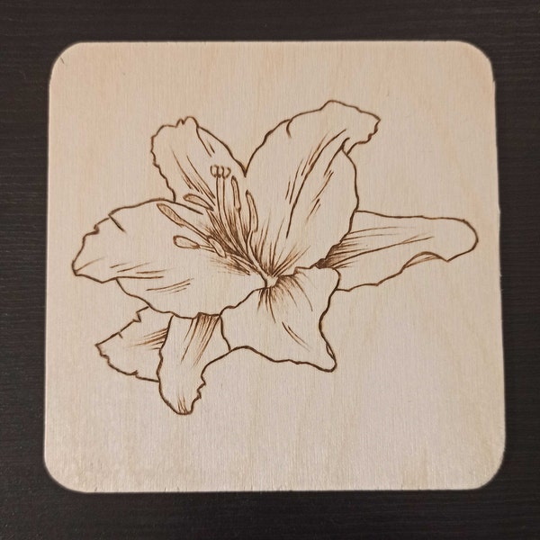 Hand-burned Cup Coasters. Wood burning, Pyrography