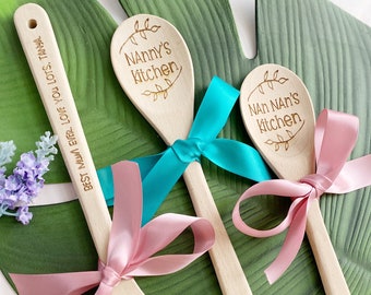 Personalized Engraved Wooden Spoon: Grandma's Kitchen, Mother's Day Gift