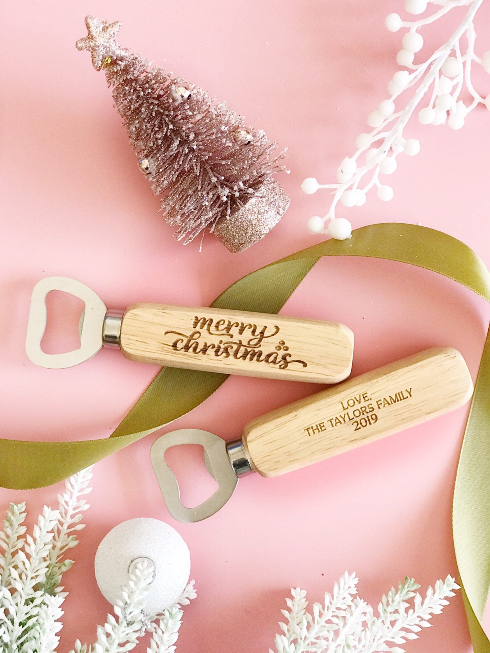 Christmas Gifts/ Personalised Engraved Solid Wooden Bottle Etsy Australia