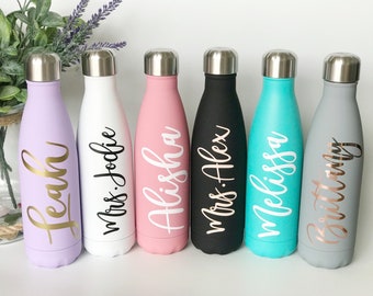 Personalisierte Thermosflasche 500ml / Geschenke für Brautjungfern / Lehrer / Weihnachtsgeschenke