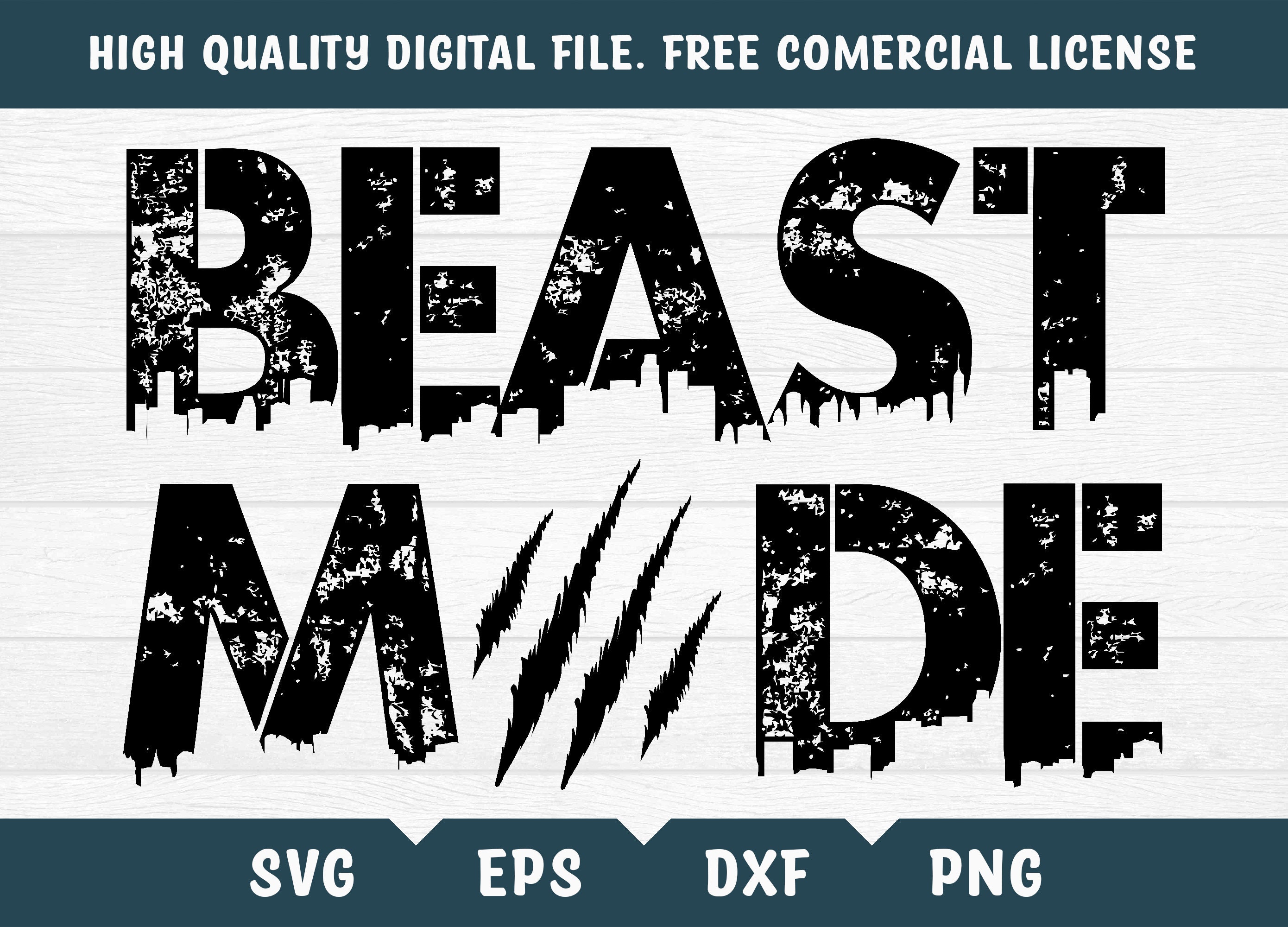 Beast Mode svg dxf png eps ai pdf cricut cutting file vector | Etsy