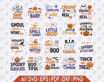 Halloween Baby SVG Bundle – 20 Spooky Cute Designs (Cricut Files)