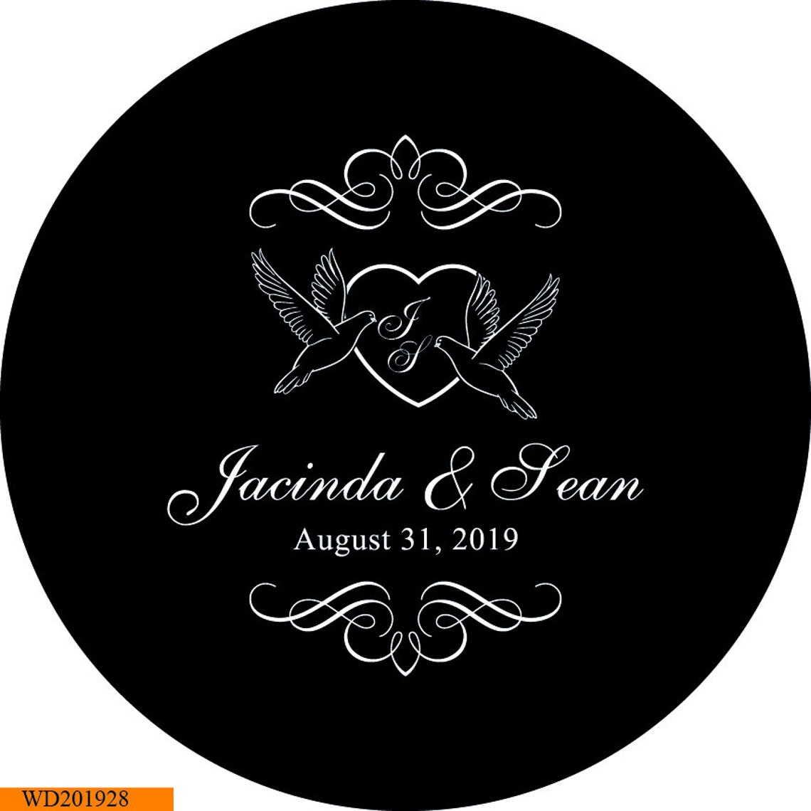Digital Custom Personalized Gobo Monogram for Wedding Wedding Etsy