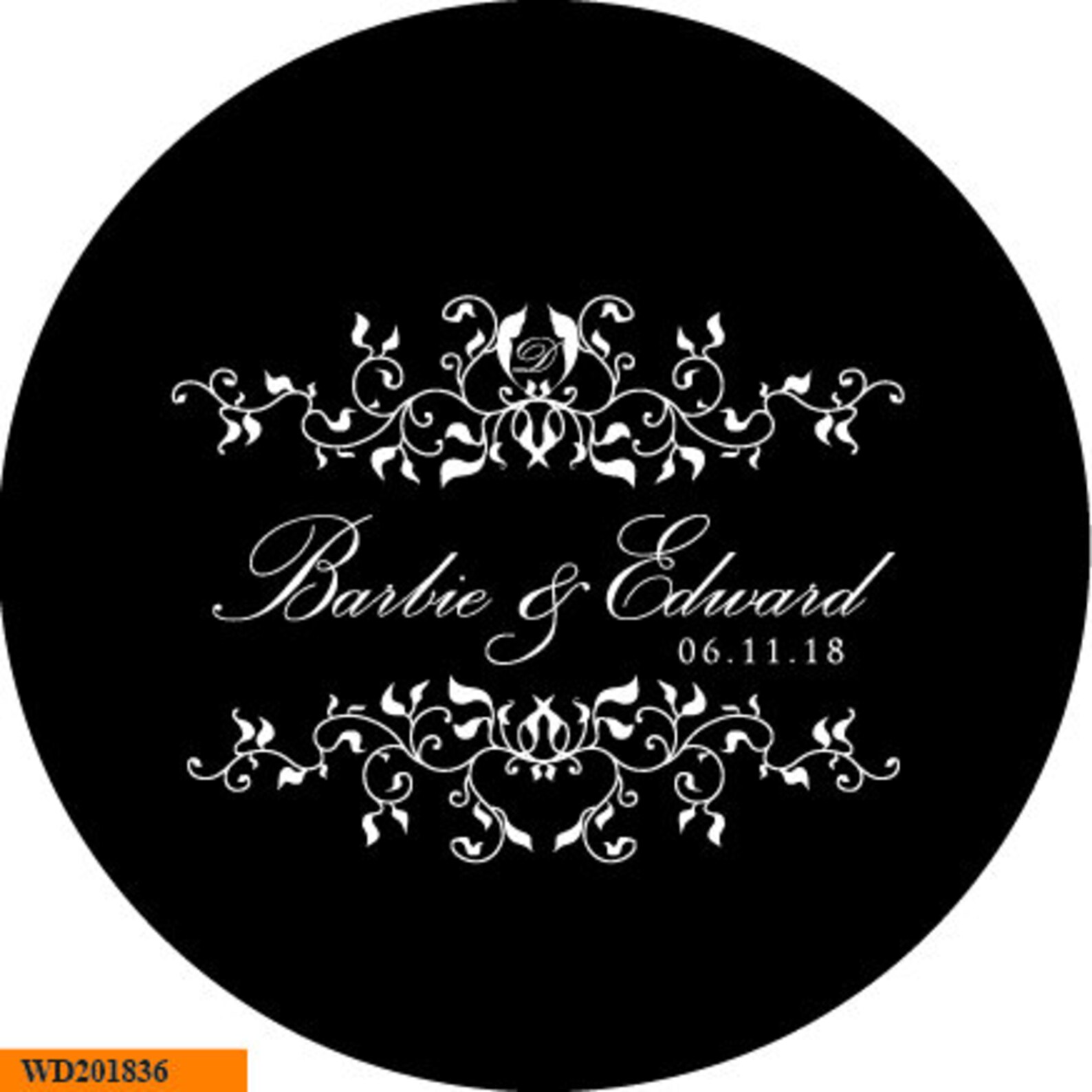 Digital Custom Personalized Gobo Monogram for Wedding Wedding Etsy