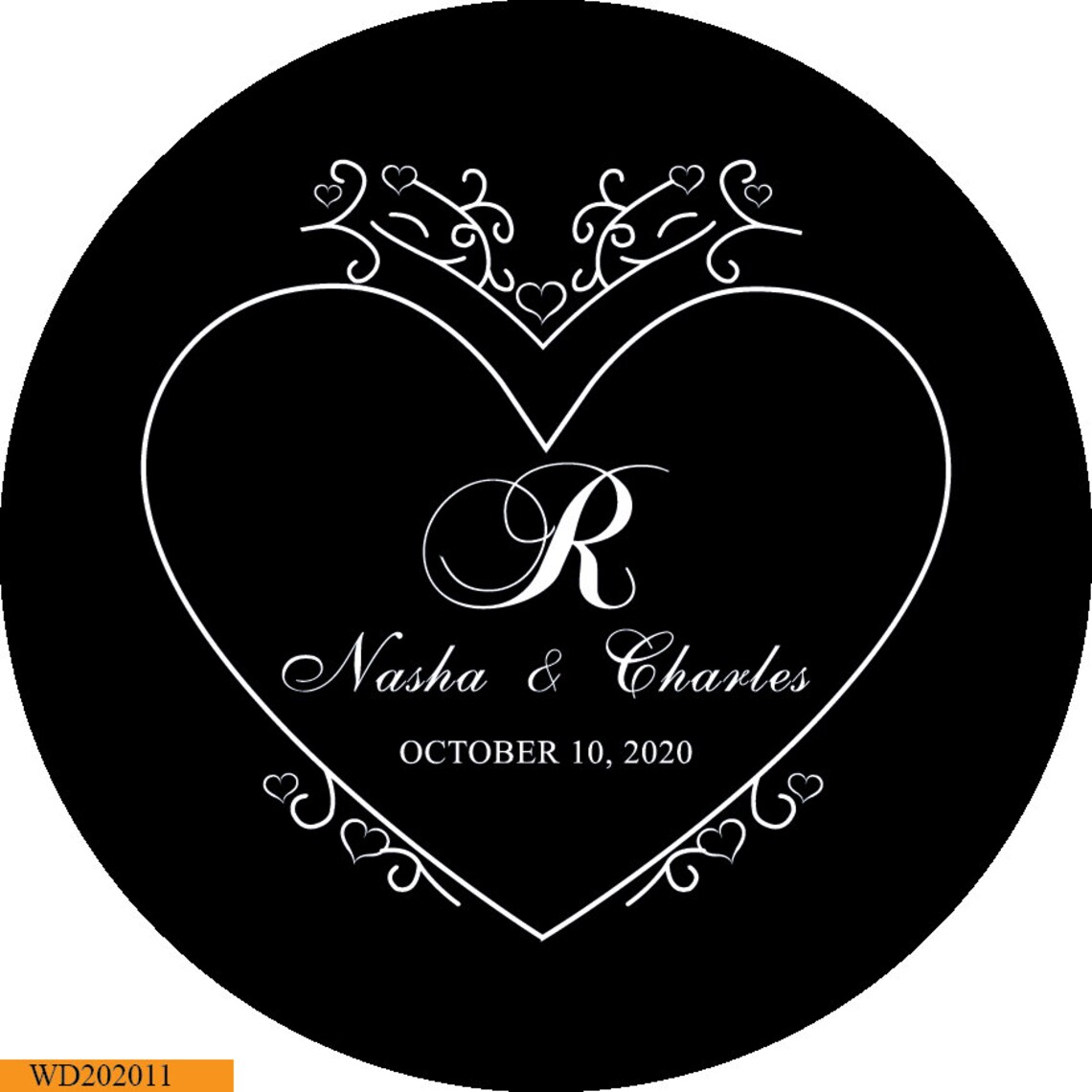 Digital Custom Personalized Gobo Monogram for Wedding Wedding Etsy