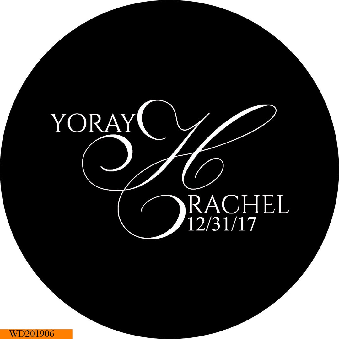 Digital Custom Personalized Gobo Monogram for Wedding Wedding Etsy