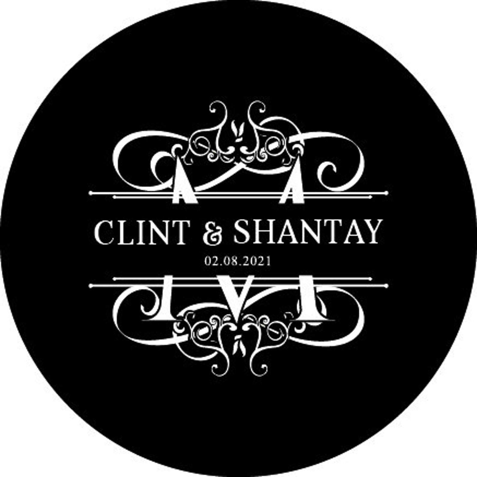 Digital Custom Personalized Gobo Monogram for Wedding Wedding Etsy