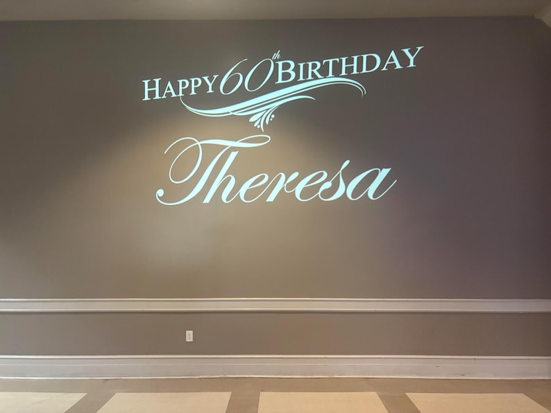 Custom Wedding Monogram Gobo Design: Personalized Light Projection ...