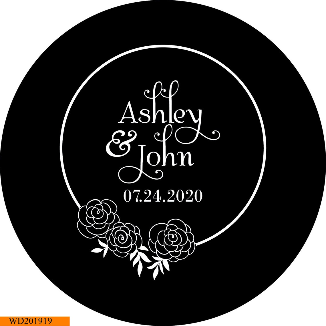 Digital Custom Personalized Gobo Monogram for Wedding Wedding Etsy