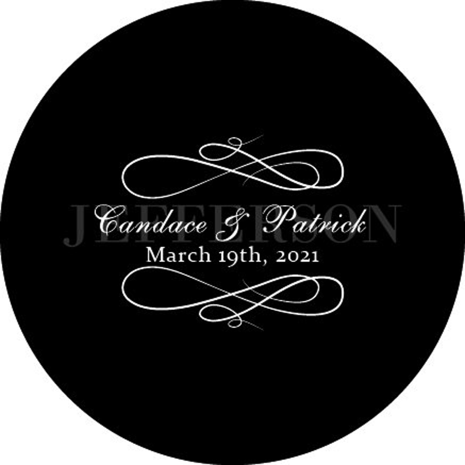 Digital Custom Personalized Gobo Monogram for Wedding Wedding Etsy