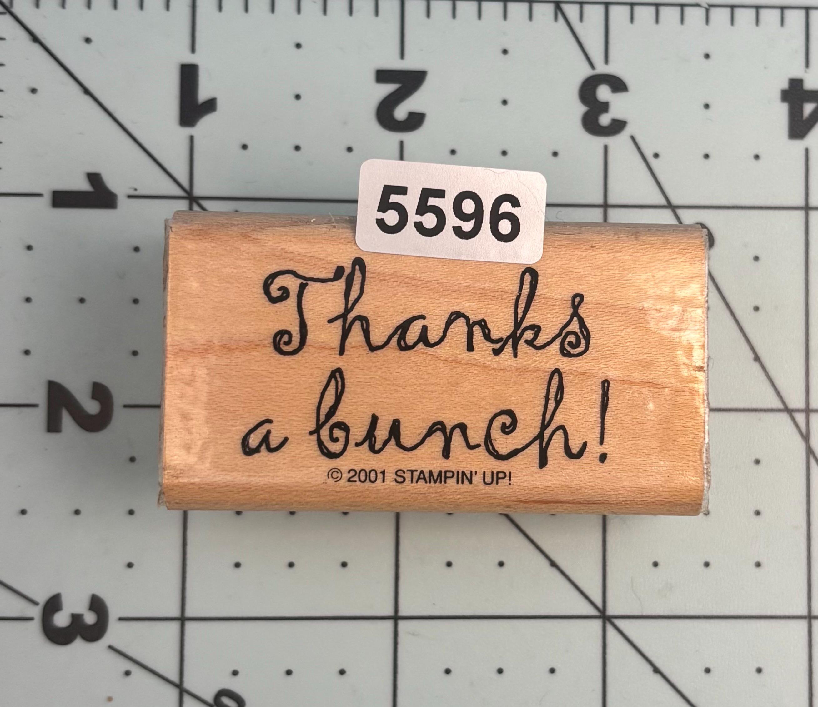 Verbiage Thank You Wood Mounted Rubber Stamps Vintage - Etsy