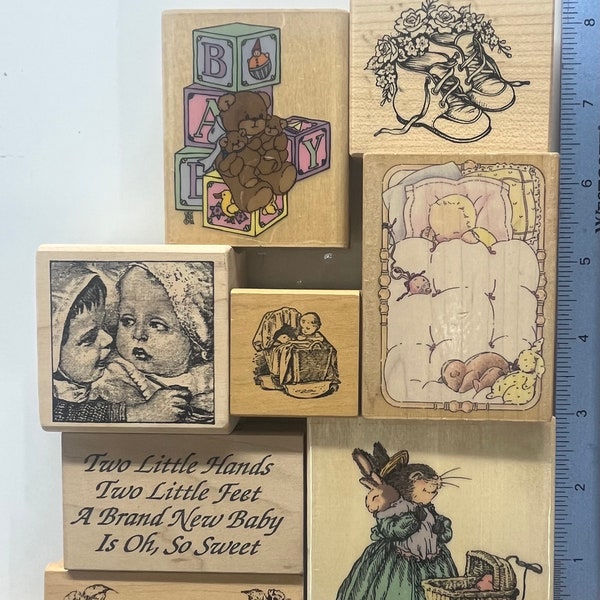 BABY  - Wood Mounted Rubber Stamps