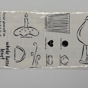 Treat Yourself 2005 Stampin’ UP   13 Stamp Set DIY Wood Mounted Rubber Stamps Vintage New in Package