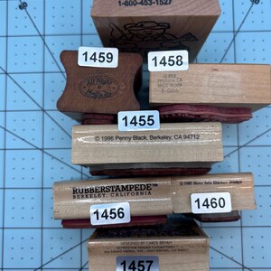 Bears Teddy Bears Wood Mounted Rubber Stamps bild 10