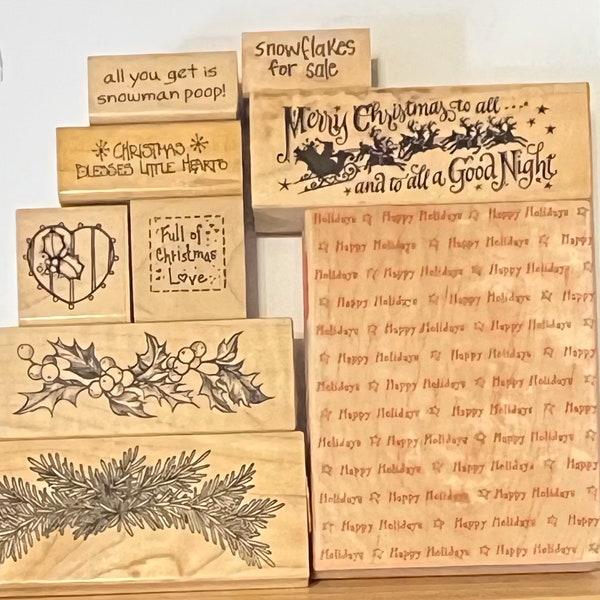 CHRISTMAS -Rubber Stamps