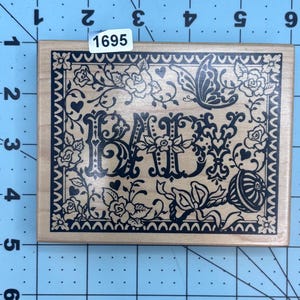Baby Vintage PSX K-1191 Wood Mounted Rubber Stamp