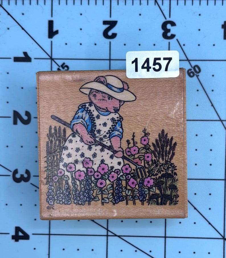 Bears Teddy Bears Wood Mounted Rubber Stamps 1457