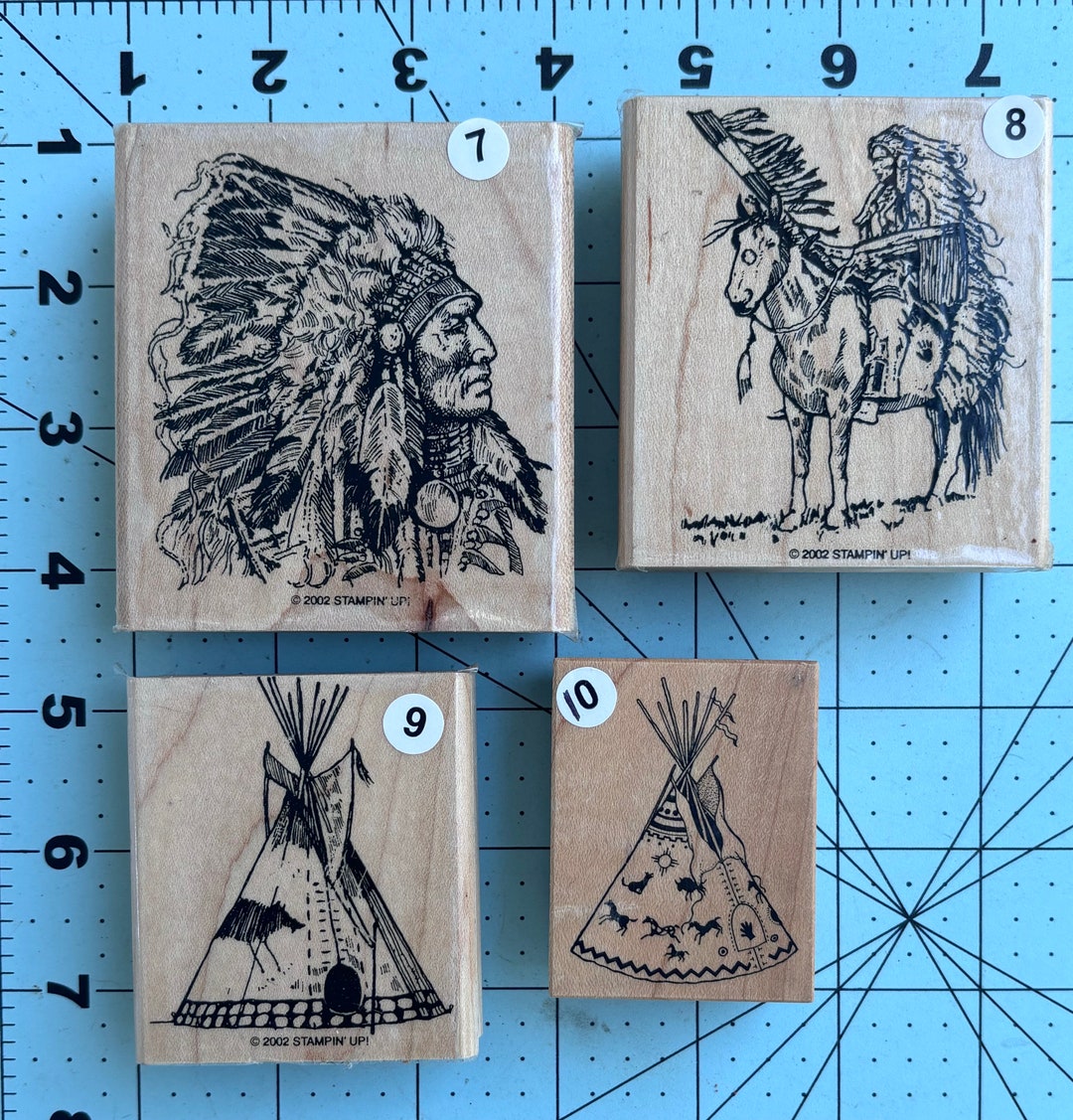Native File Stamp Native American Vintage Wood Mounted Rubber Stamps - Etsy
