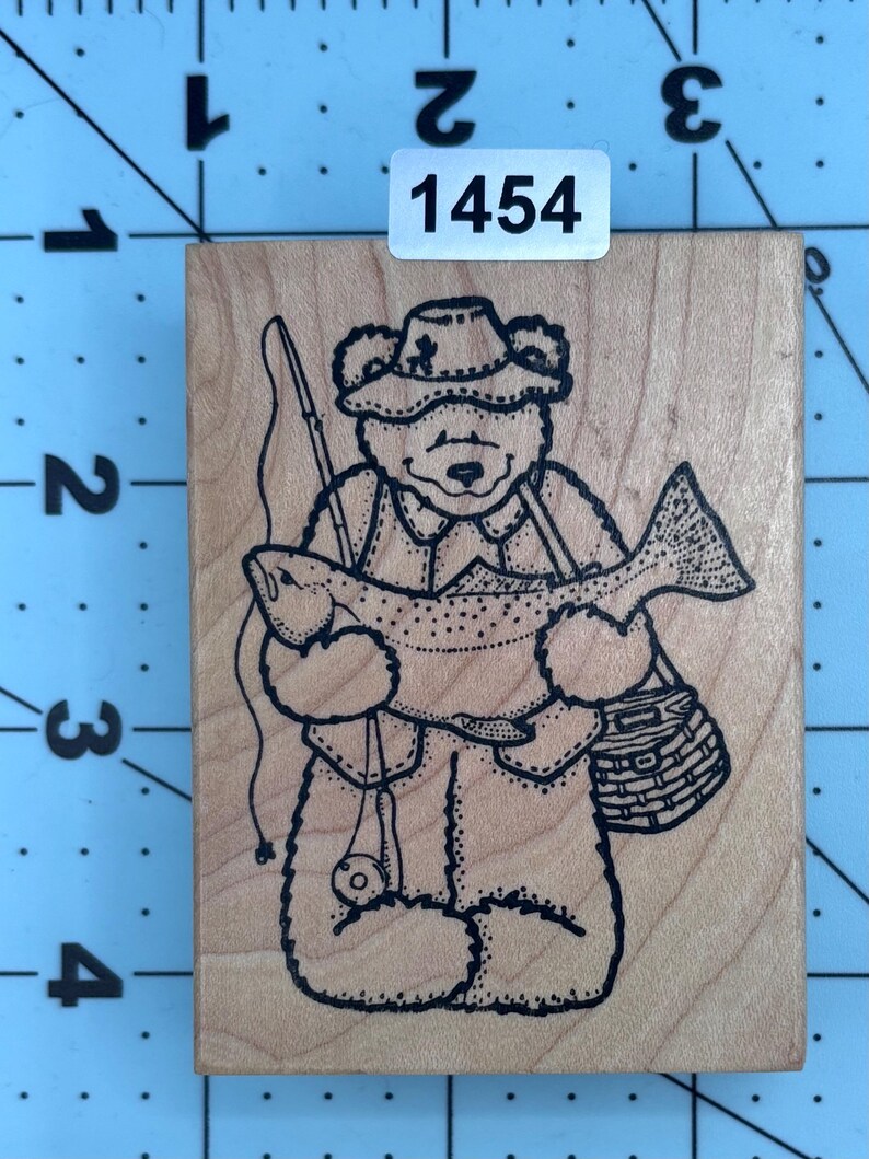 Bears Teddy Bears Wood Mounted Rubber Stamps 1454