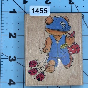 Bears Teddy Bears Wood Mounted Rubber Stamps 1455
