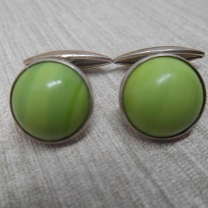 USSR Vintage cuff links sterling silver 875 Soviet stones cufflinks image 9