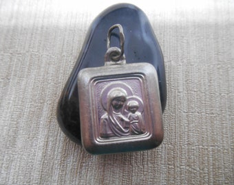 Vintage beautiful  Christian pendant or medallion silver 925