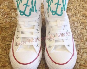 monogrammed converse high tops