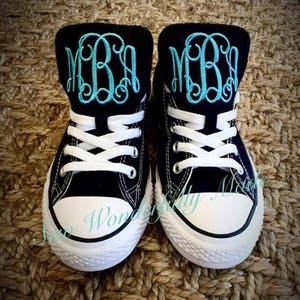 monogrammed chuck taylors