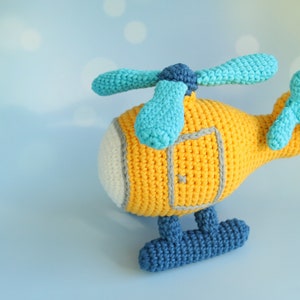 Pattern Helicopter crochet gift toy for boy image 3