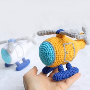 Pattern Helicopter crochet gift toy for boy image 4