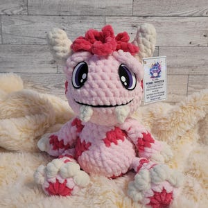 Crochet Monster Plushie, Handmade Stuffed Worry Monster, Amigurumi Gift, Worry Monster Gift, Toy Keepsake