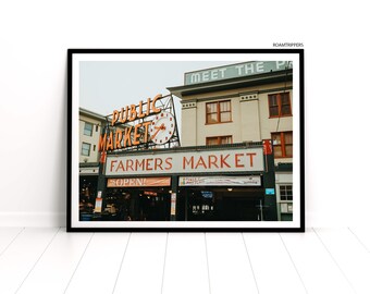 Pike Place Seattle Washington Wall Decal