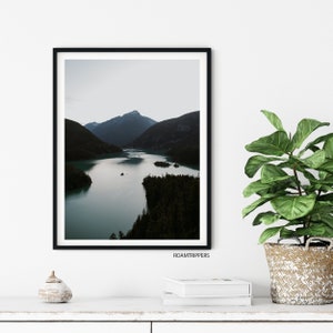 Blue Hour at Diablo Lake - North Cascades National Park - Landscape Photography - Wall Art - Digital Download Prints
