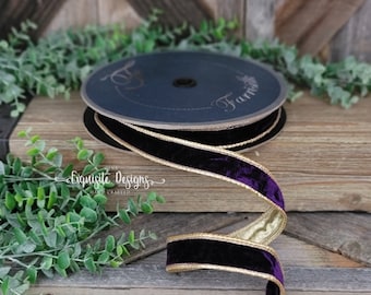 1 Black Velvet RIbbon, Farrisilk Ribbon, Farrisilk Velvet Ribbon – Joycie  Lane Designs