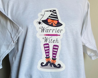Warrior Witch Diabetic Shirt| Type 1 Diabetic Shirt| Type 2 Diabetic Shirt| Halloween T Shirt for Diabetics|