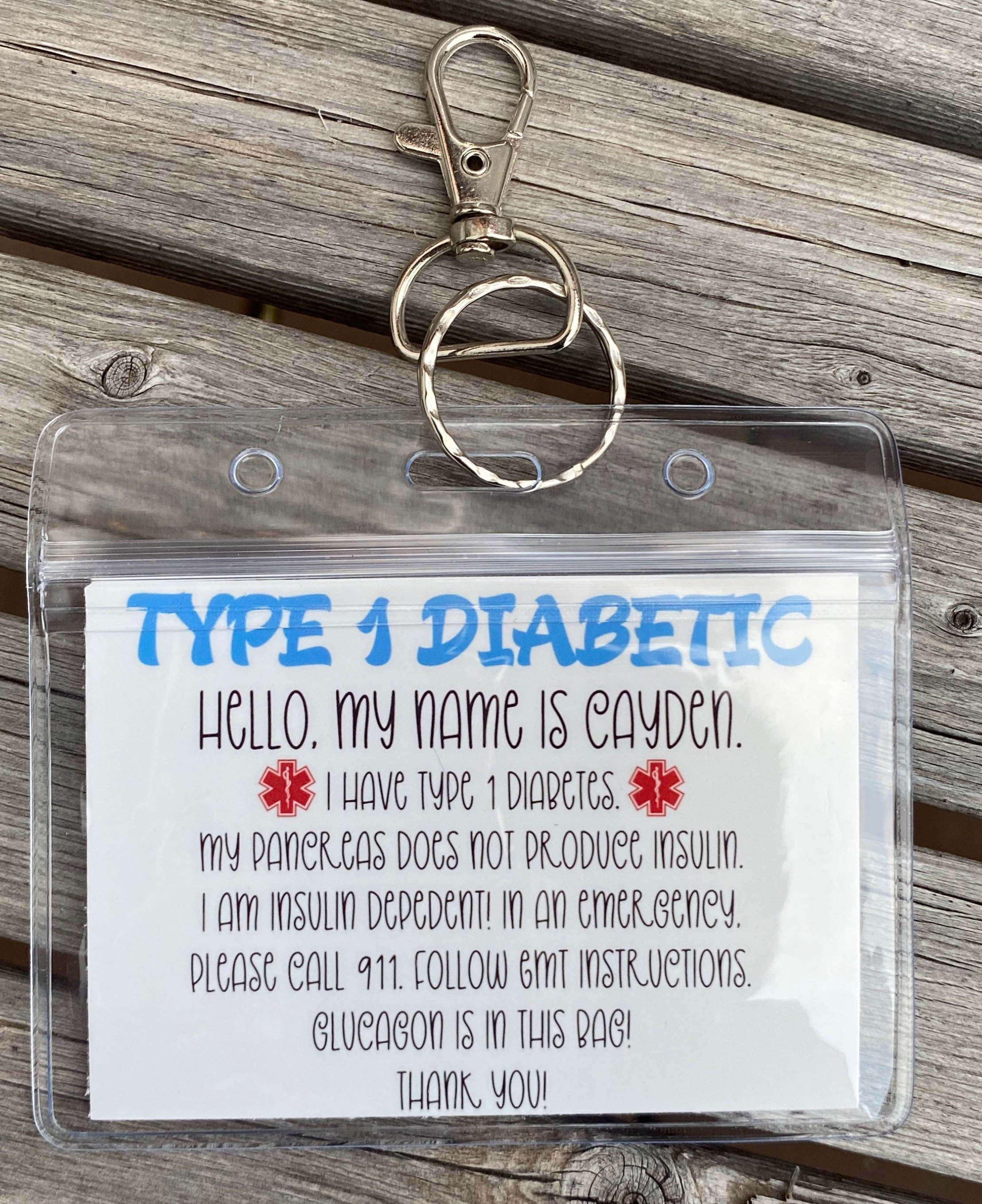 Diabetic Badge 