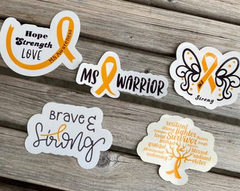 Multiple Sclerosis Sticker Funny Too Cool for One Sclerosis - Etsy